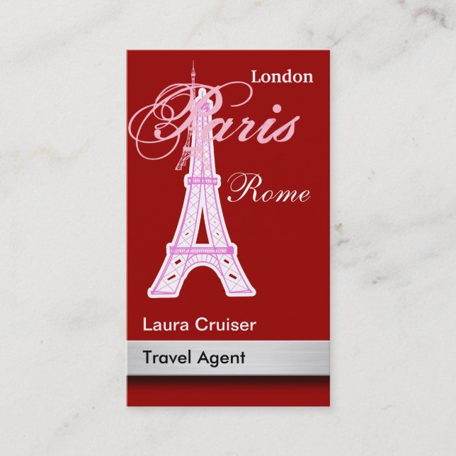 Travel Agent Business Cards (Front)