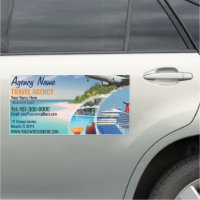 Travel Agent Car Magnet Template