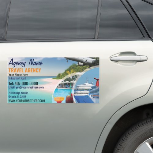 Travel Agent Car Magnet Template