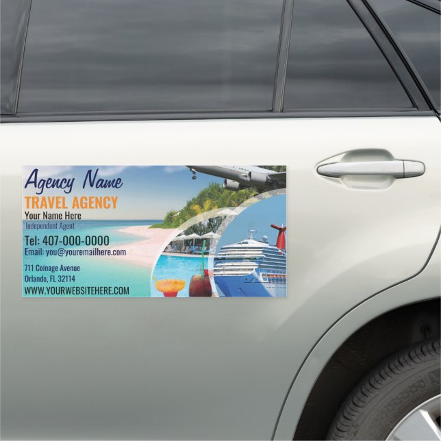 Travel Agent Car Magnet Template (In Situ)