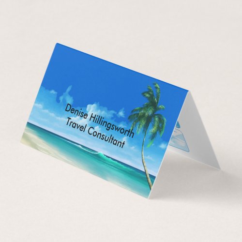 Travel Agent Consultant Business Card