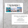 Travel Agent Consultant Photo Collage Business Card