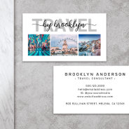 Travel Agent Consultant Photo Collage Business Card at Zazzle