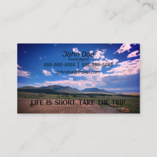 Travel Agent Contact Business Card