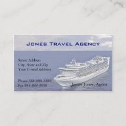 Travel Agent Cruise Ship Agency Business Card at Zazzle