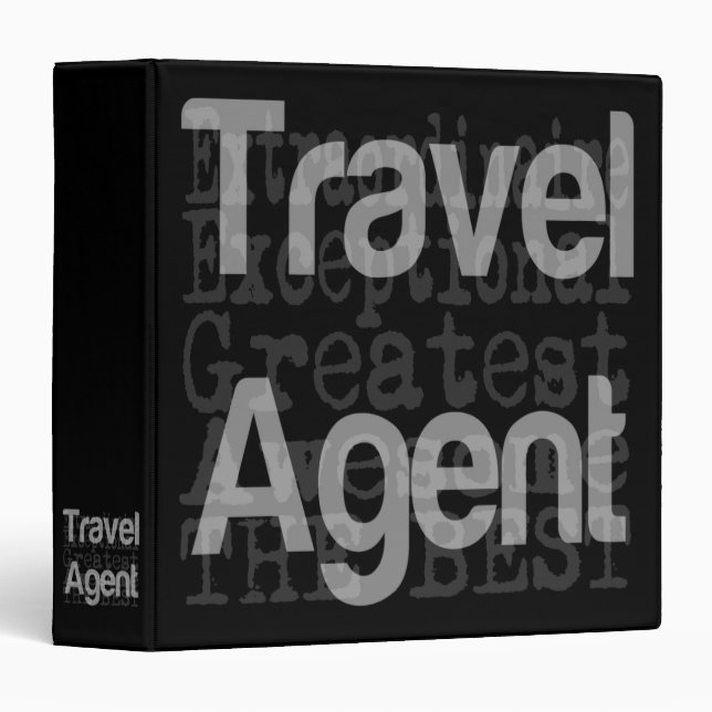 Travel Agent Extraordinaire 3 Ring Binder (Front/Spine)
