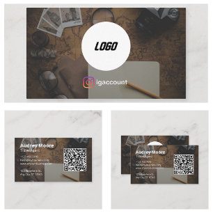 Travel Agent Logo Business Card