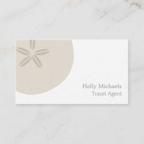 Travel Agent _ Sand Dollar Business Card