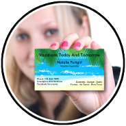 Travel Agent Specialist Tropical Theme Business Card at Zazzle