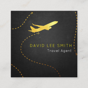 Travel Agent Square Business Card