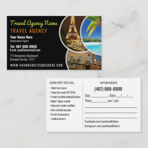 Travel Agent Template Business Card