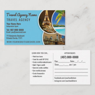 Travel Agent Template Business Card