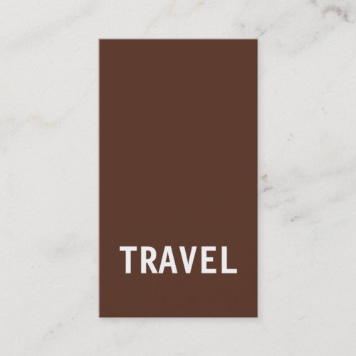 Travel Agent Tour Operator Minimalist Modern Business Card
