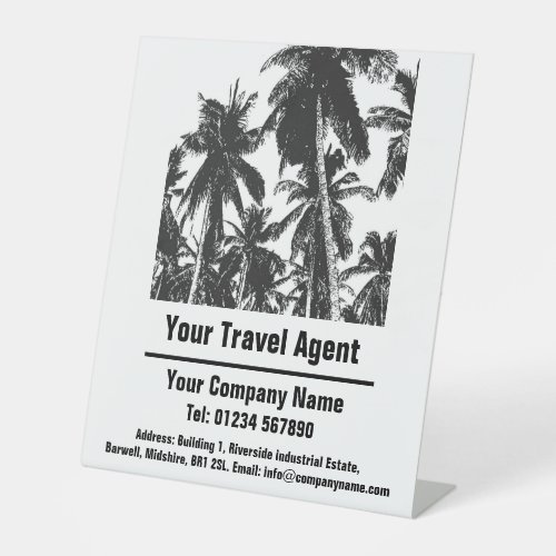 Travel Agent  Travel Agency Design Pedestal Sign