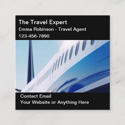 Travel Agent Unique Business Cards 