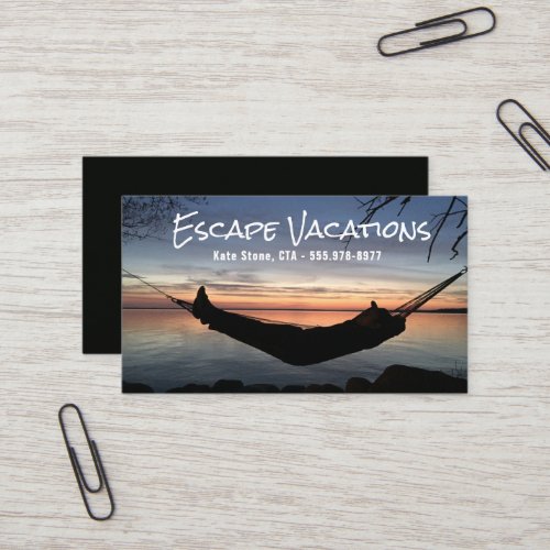 Travel Agent Vacation Business Card