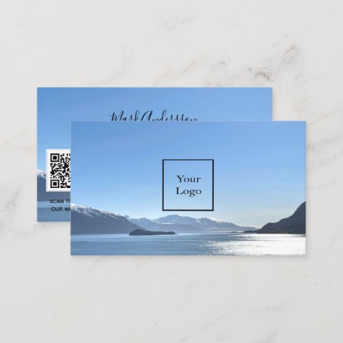 Travel agent vacation tourism photo business card