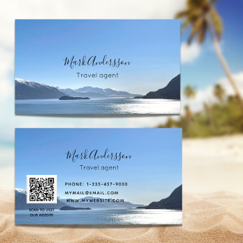 Travel Agent Vacation Tourism Photo Business Card by ThunesBiz at Zazzle