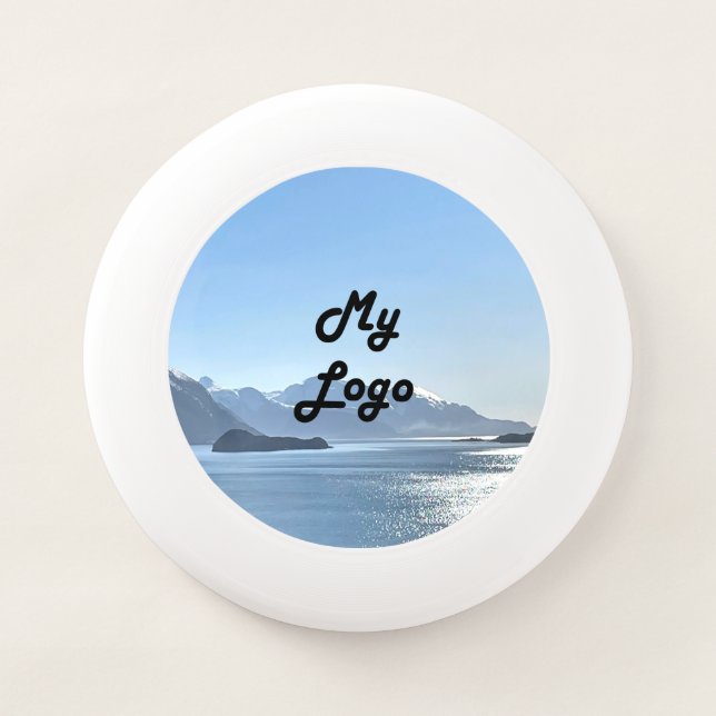 Travel agent vacations tourism photo logo Wham-O frisbee (Front)