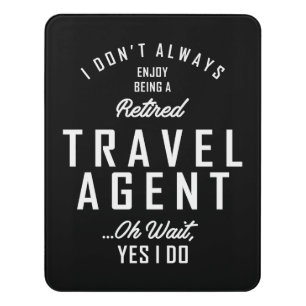 Travel Agent Work Job Title Gift Door Sign