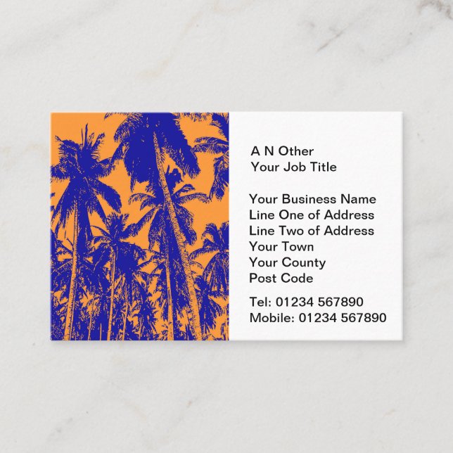 Travel Agents Business Card (Front)