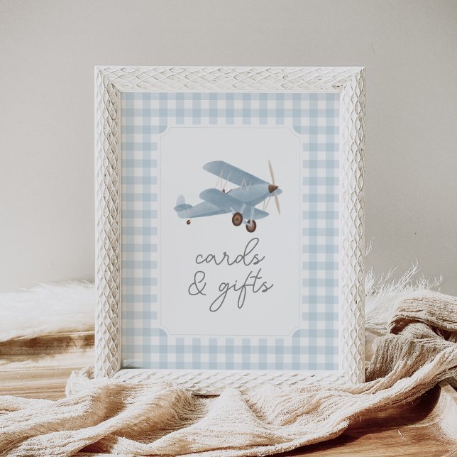 Travel Airplane Baby Shower Cards and Gifts Poster (Creator Uploaded)