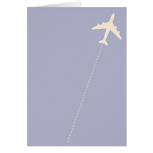travel airplane with dotted line cards (Front)