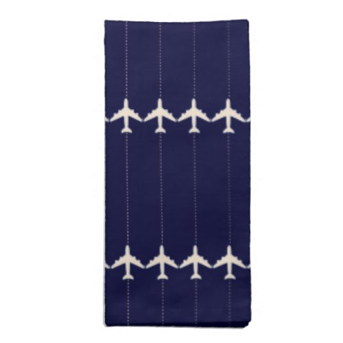 travel airplane with dotted line napkin
