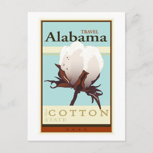 Travel Alabama Postcard