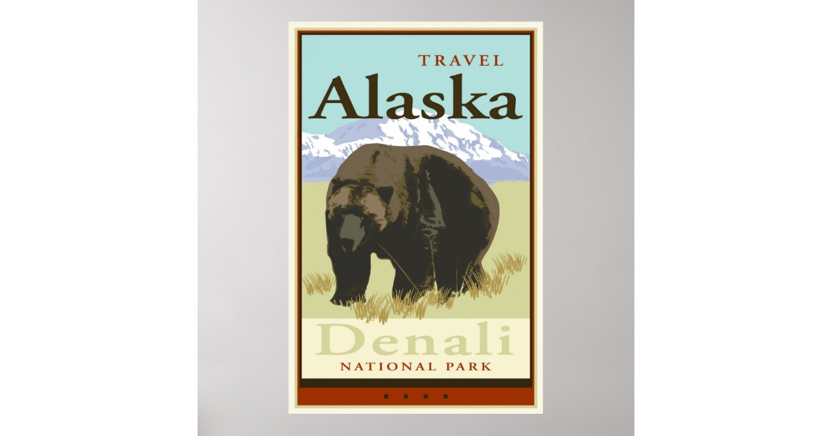 Travel Alaska Poster | Zazzle