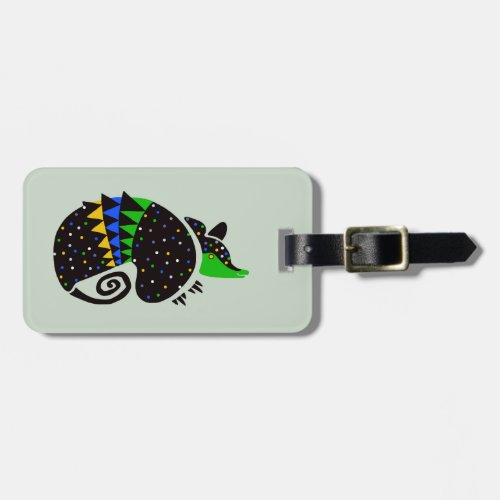 Travel ARMADILLO _ Wildlife warrior _ Nature _ Luggage Tag