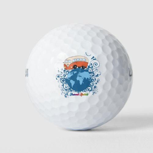 Travel around the world golf balls