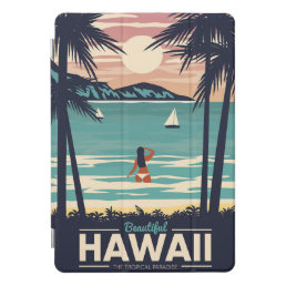 Travel Art Beautiful Hawaii Beach iPad Pro Cover