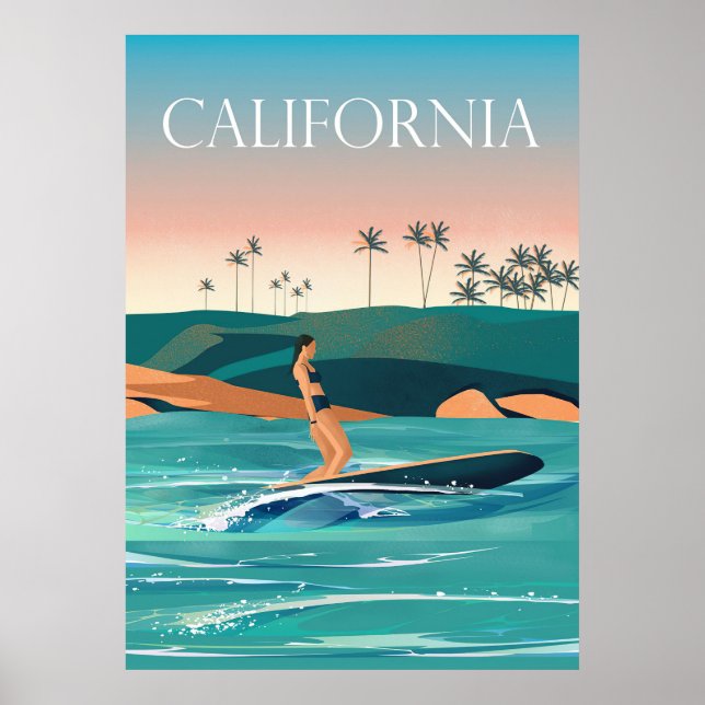 Travel Art California Travel Poster (Front)