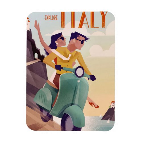 Travel Art Explore Italy Magnet
