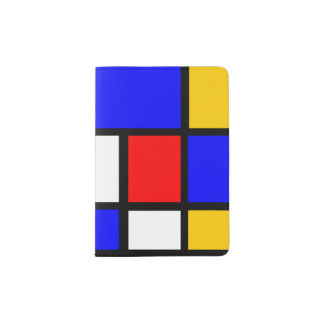 Travel art Mondrian Passport Holder