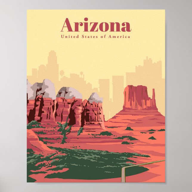 Travel Art Travel To Arizona Poster (Front)