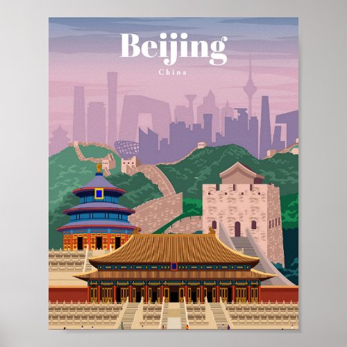 Travel Art Travel To Beijing China Poster