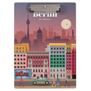 Travel Art Travel To Berlin Germany Clipboard