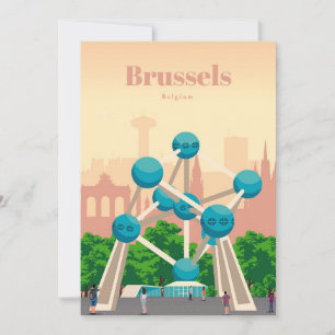 Travel Art Travel To Brussels Invitation