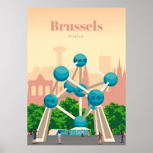 Travel Art Travel To Brussels Poster