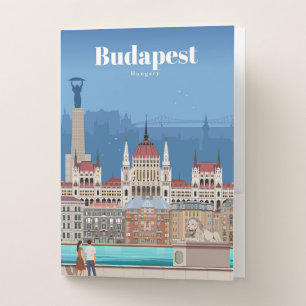 Travel Art Travel To Budapest Pocket Folder