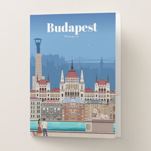 Travel Art Travel To Budapest Pocket Folder