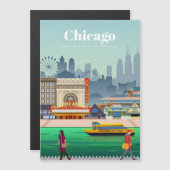 Travel Art Travel To Chicago (Front/Back)