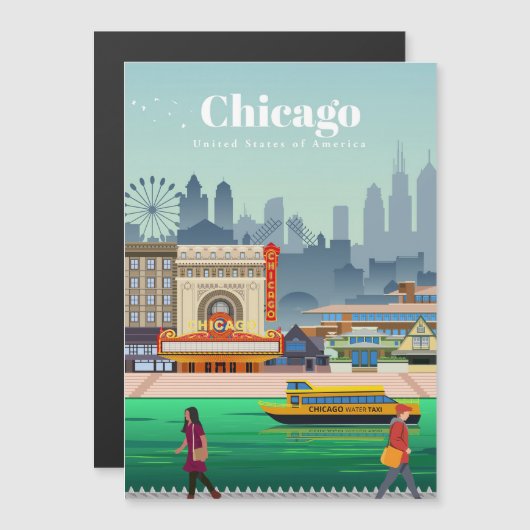 Travel Art Travel To Chicago (Front/Back)