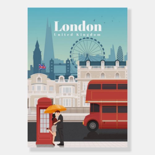 Travel Art Travel To London England Foam Board