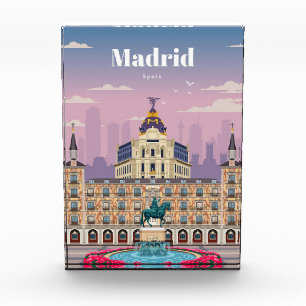 Travel Art Travel To Madrid Spain Photo Block