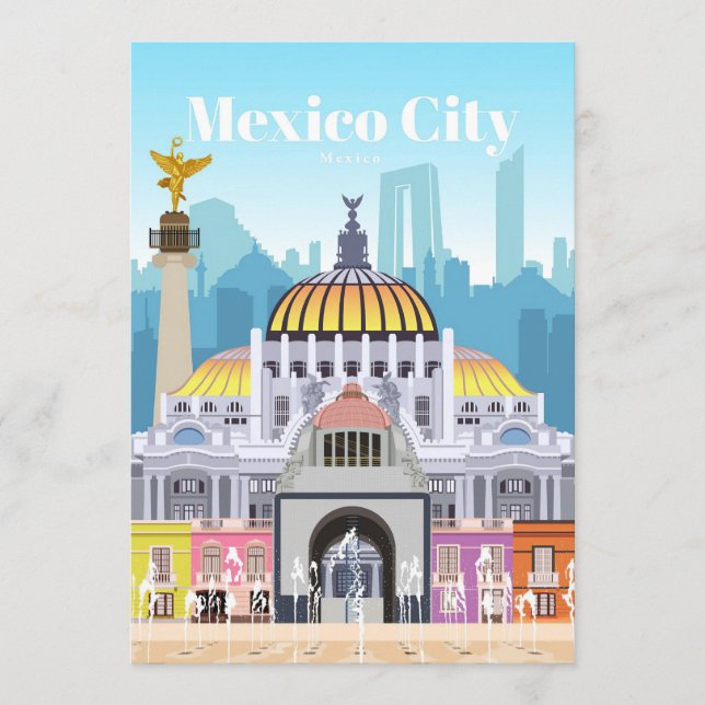 Travel Art Travel To Mexico City Program (Front)
