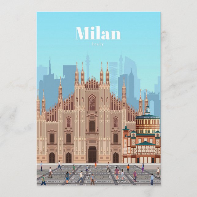 Travel Art Travel to Milan Italy Program (Front)