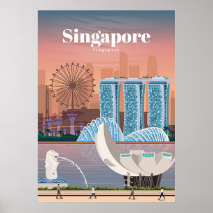 Travel Art Travel To Singapore Poster